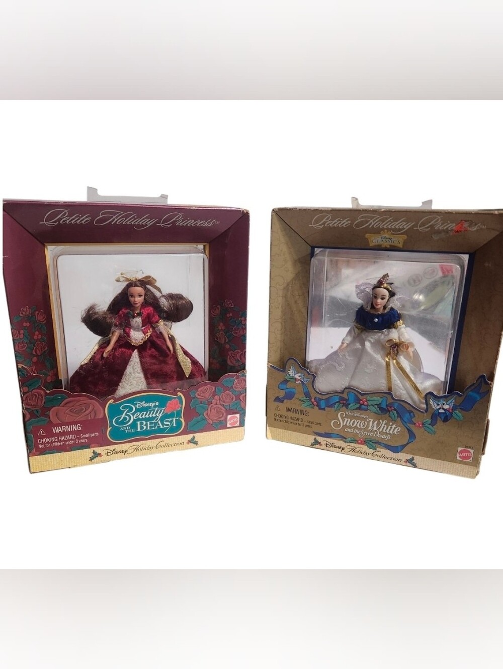 Disney Holiday Collection Vintage Petite Princess Ornamenta Belle or Snow White